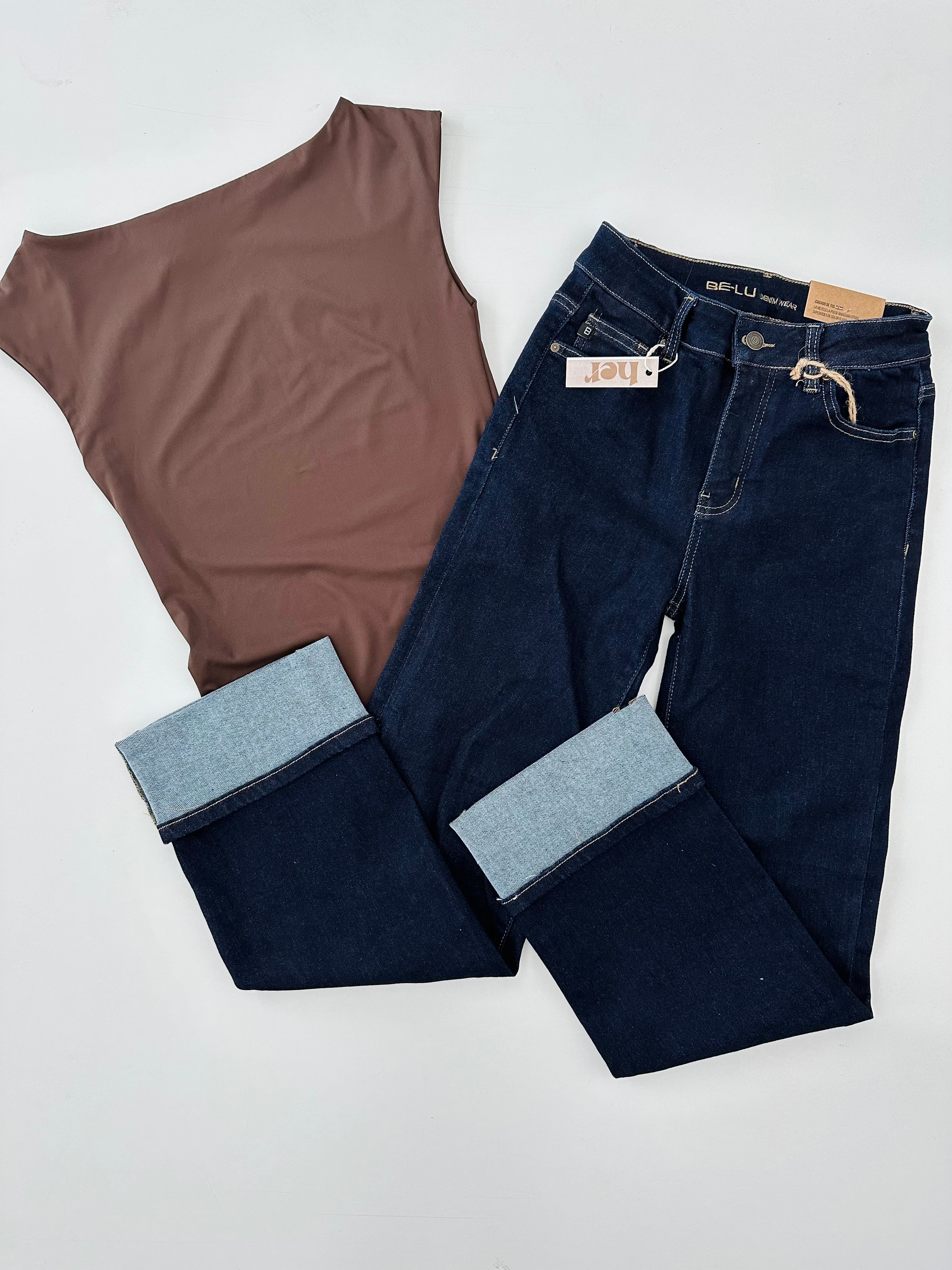 Jeans con dobladillo