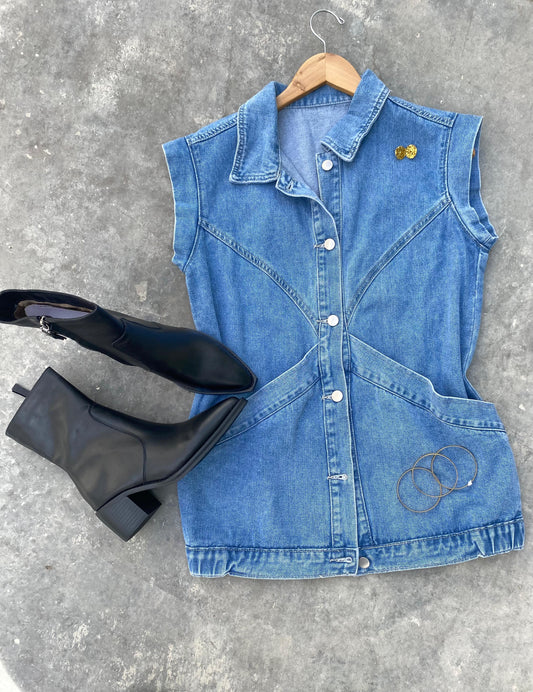 Denim vest