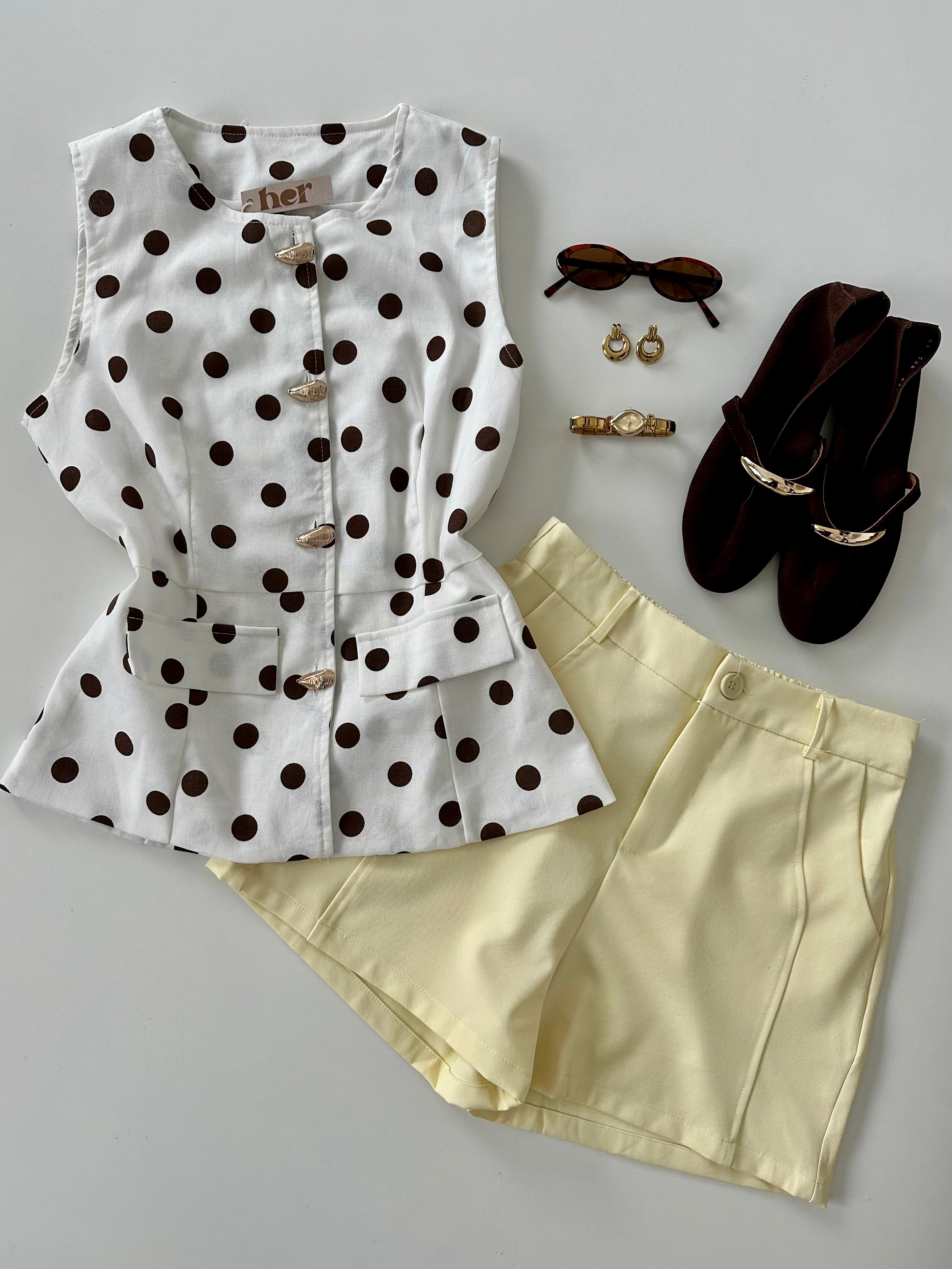Chaleco polka dots