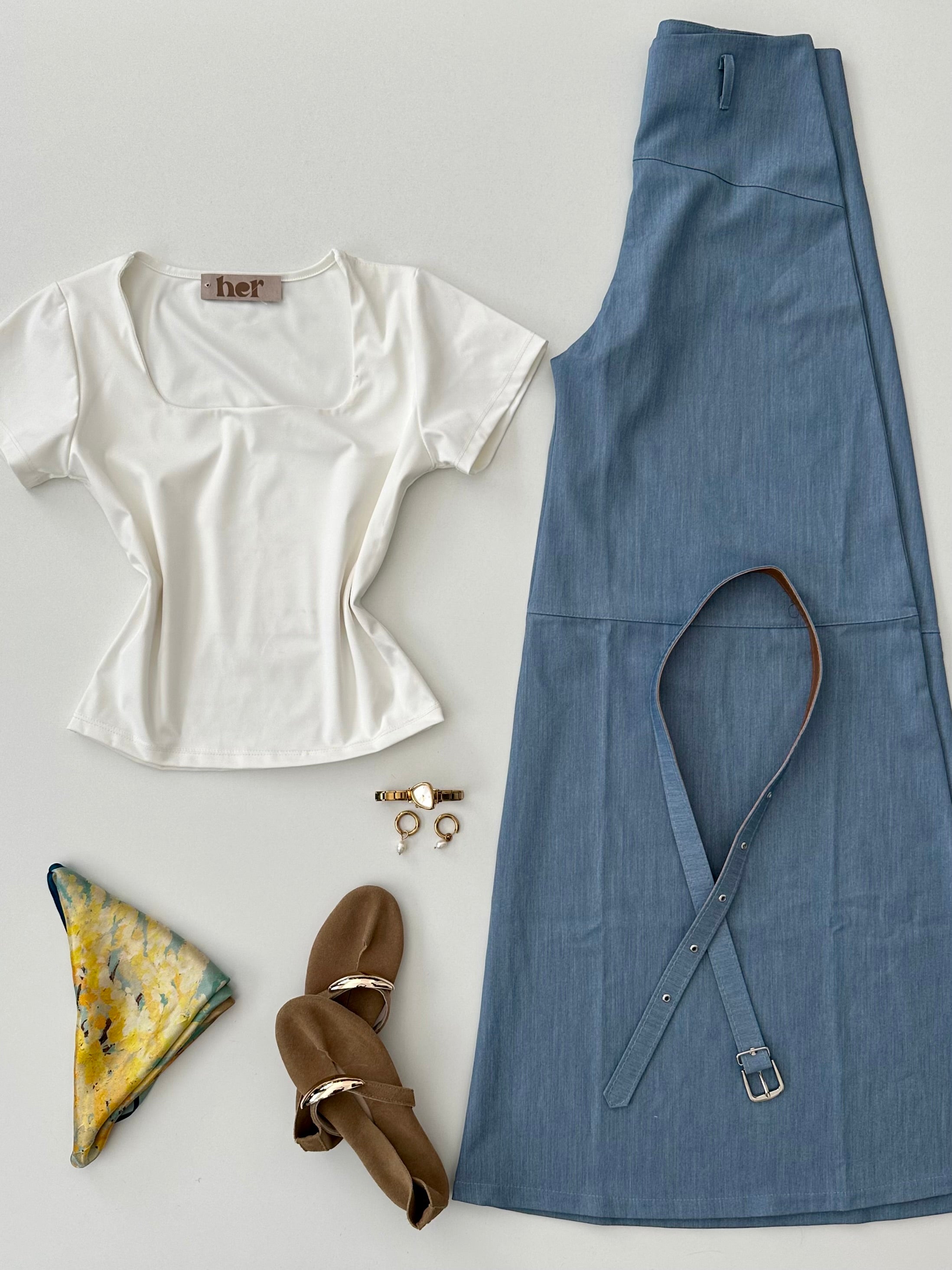Blusa cuello cuadrado