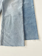 Jeans raw hem