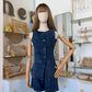 Set denim short-vest