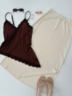 Blusa de tirantes con encaje