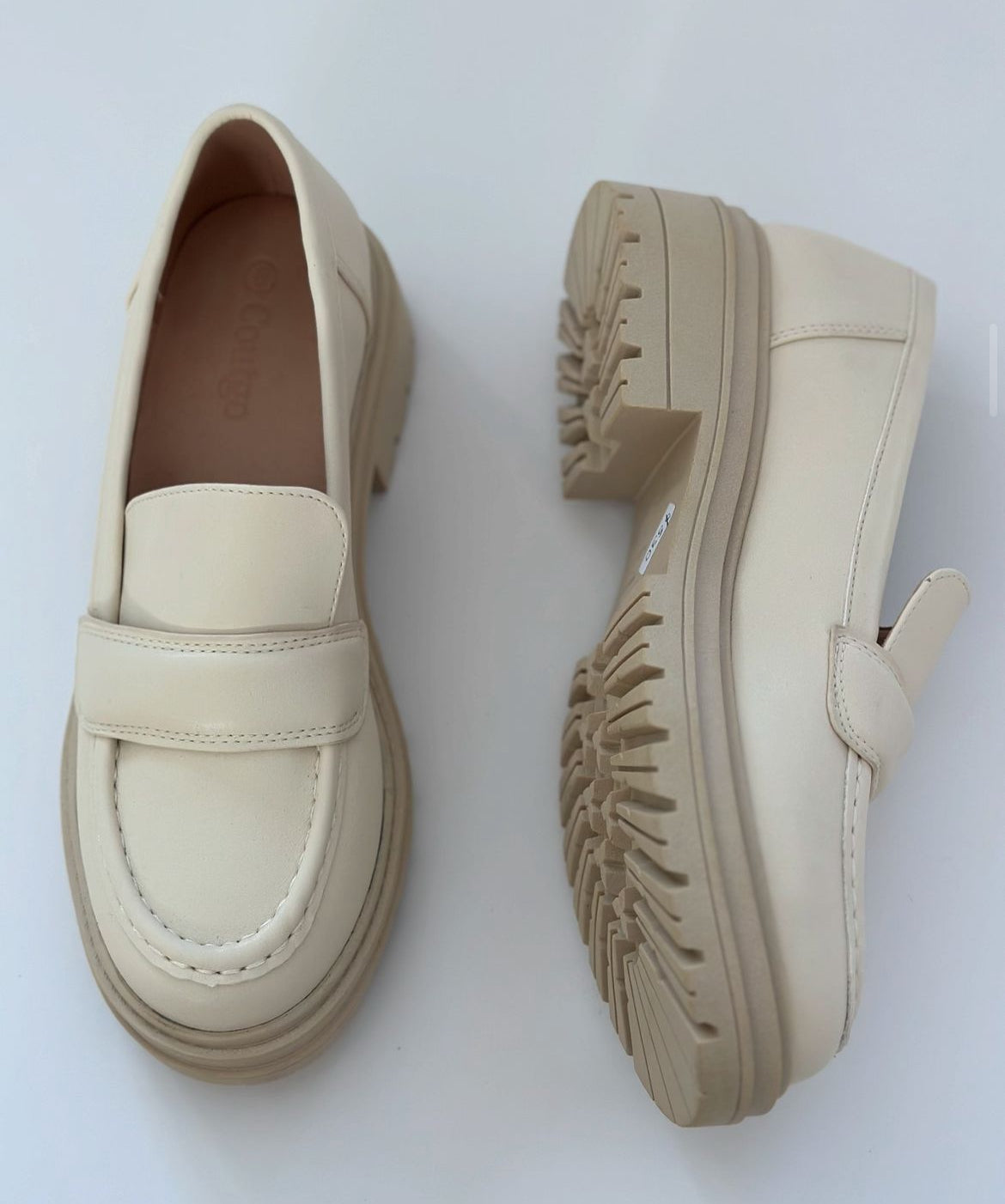 Mocasines beige