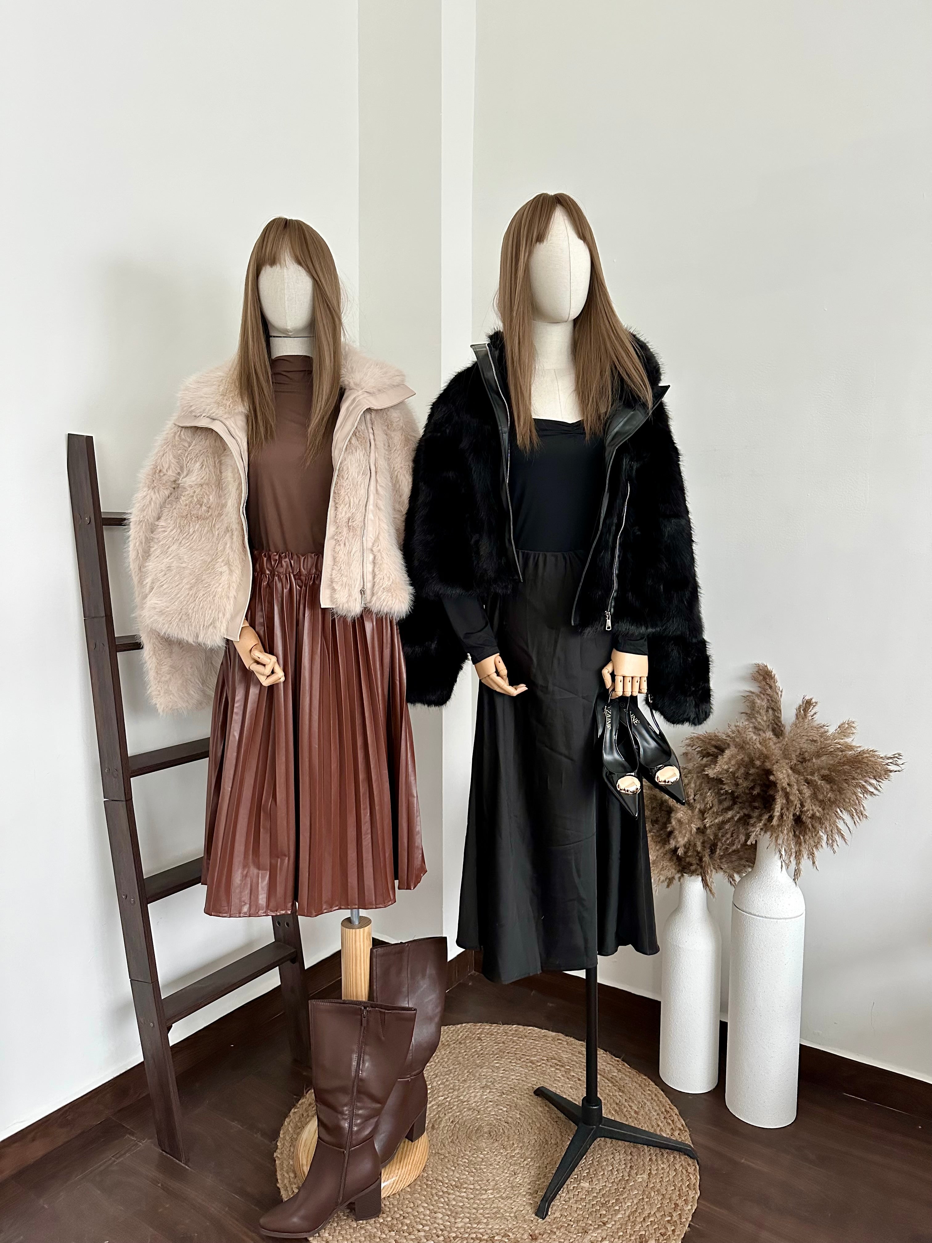 Abrigo corto c/cierre