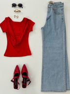 Blusa espalda descubierta