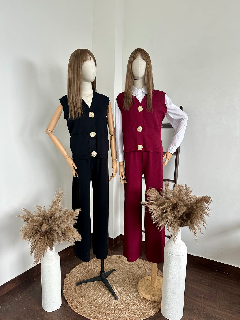 Conjunto tres botones