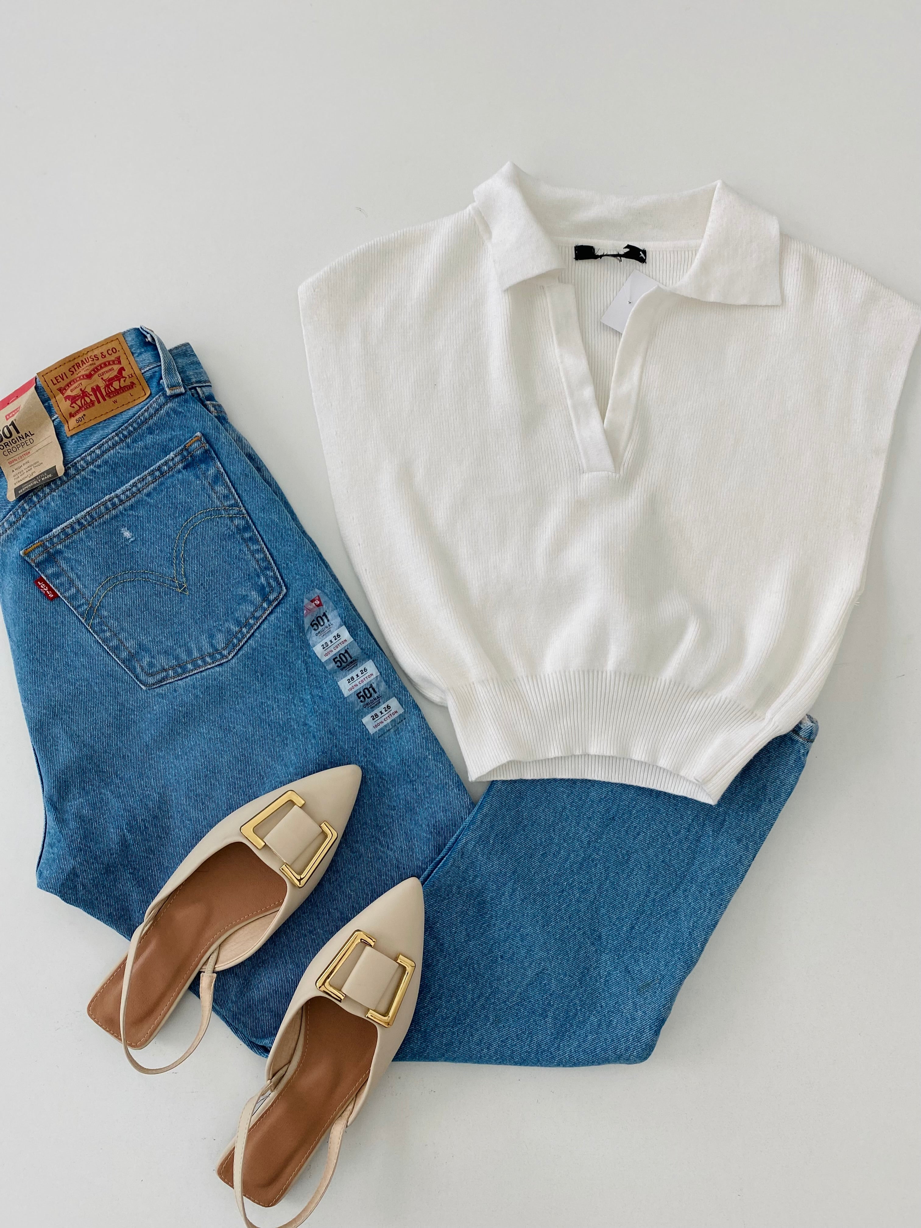 Chaleco cuello V (f21)
