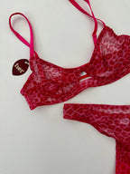 Set mesh animal print