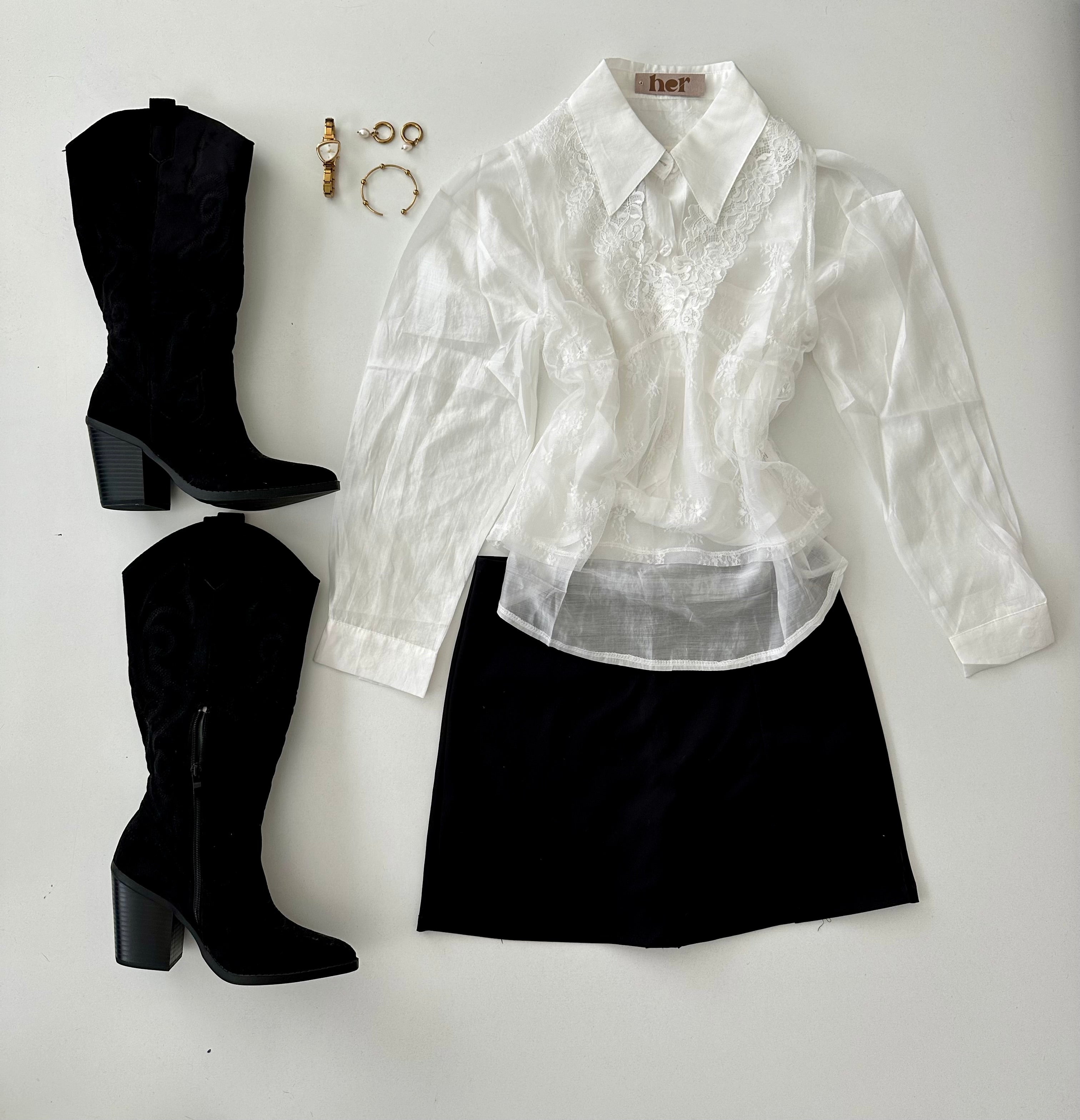 Camisa c/ chaleco desmontable