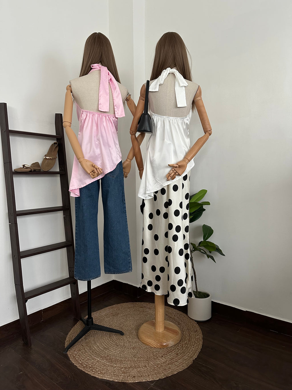 Halter blouse Satin