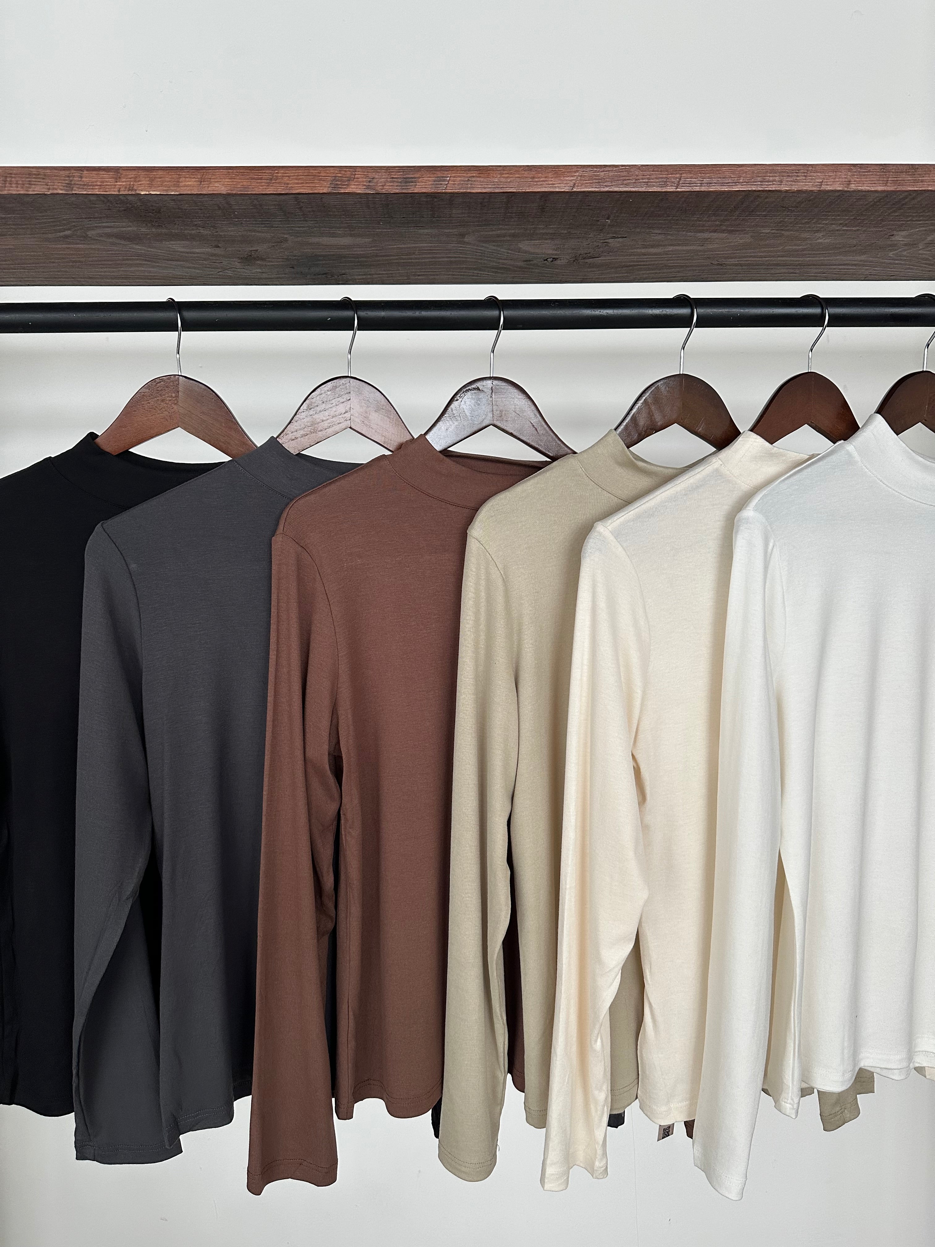 Blusa básica manga larga