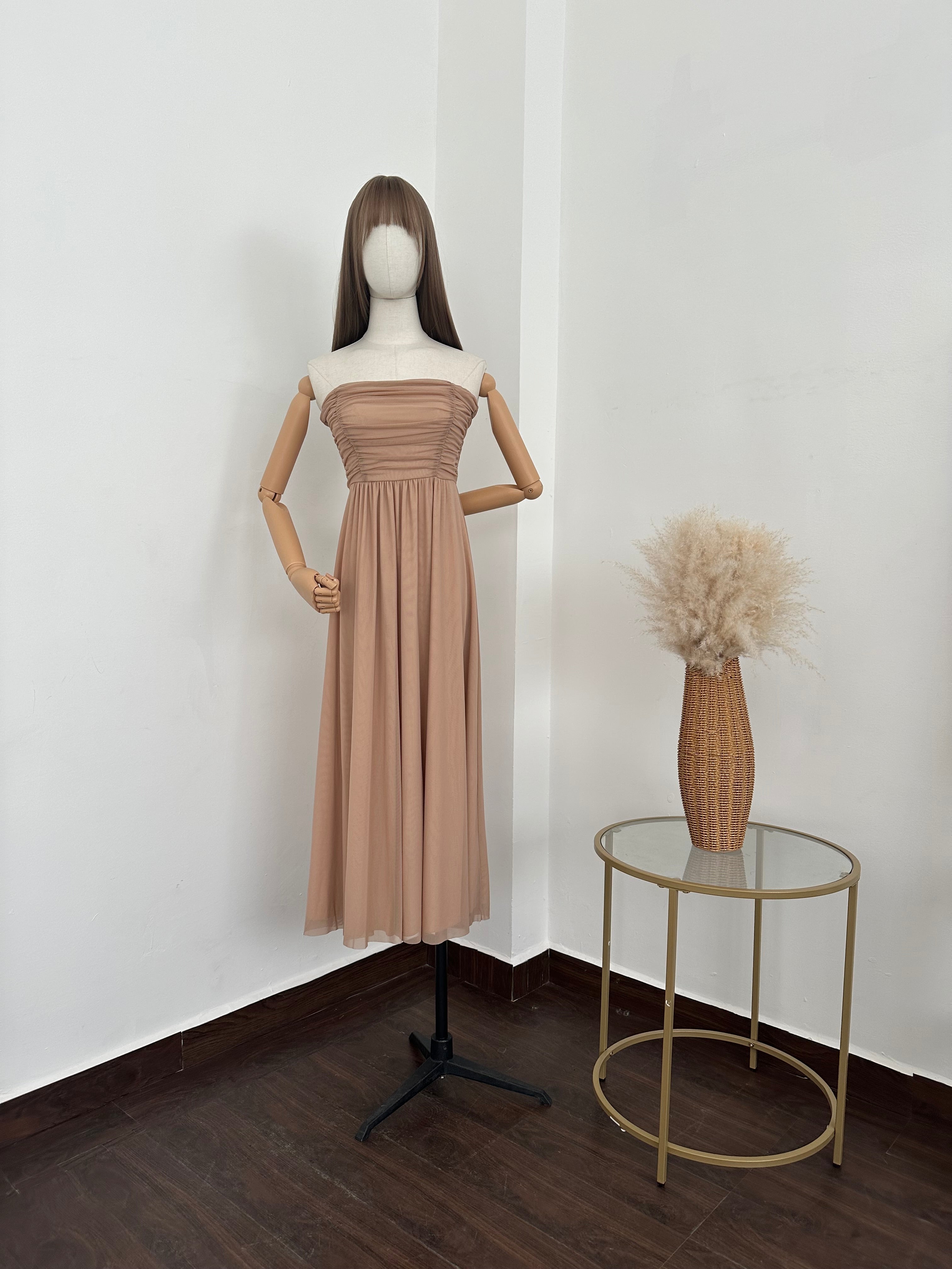 Vestido strapless