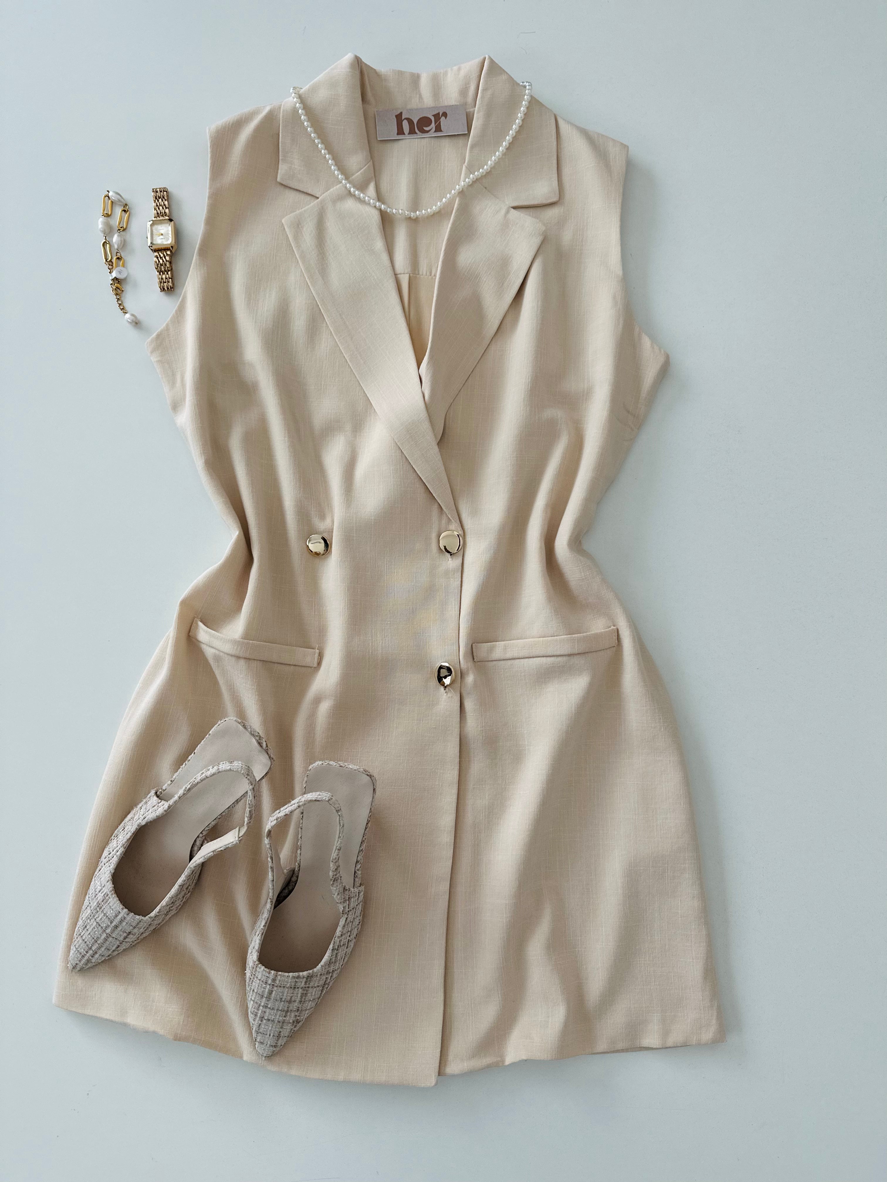 Vestido con botones
