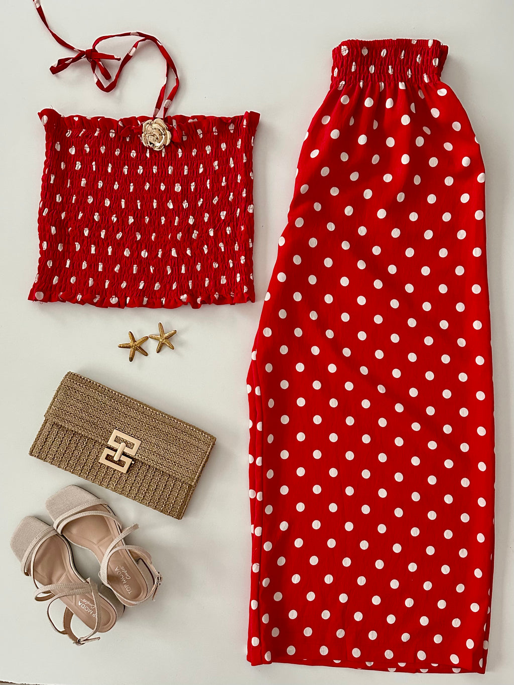 Conjunto de pantalon polka dots