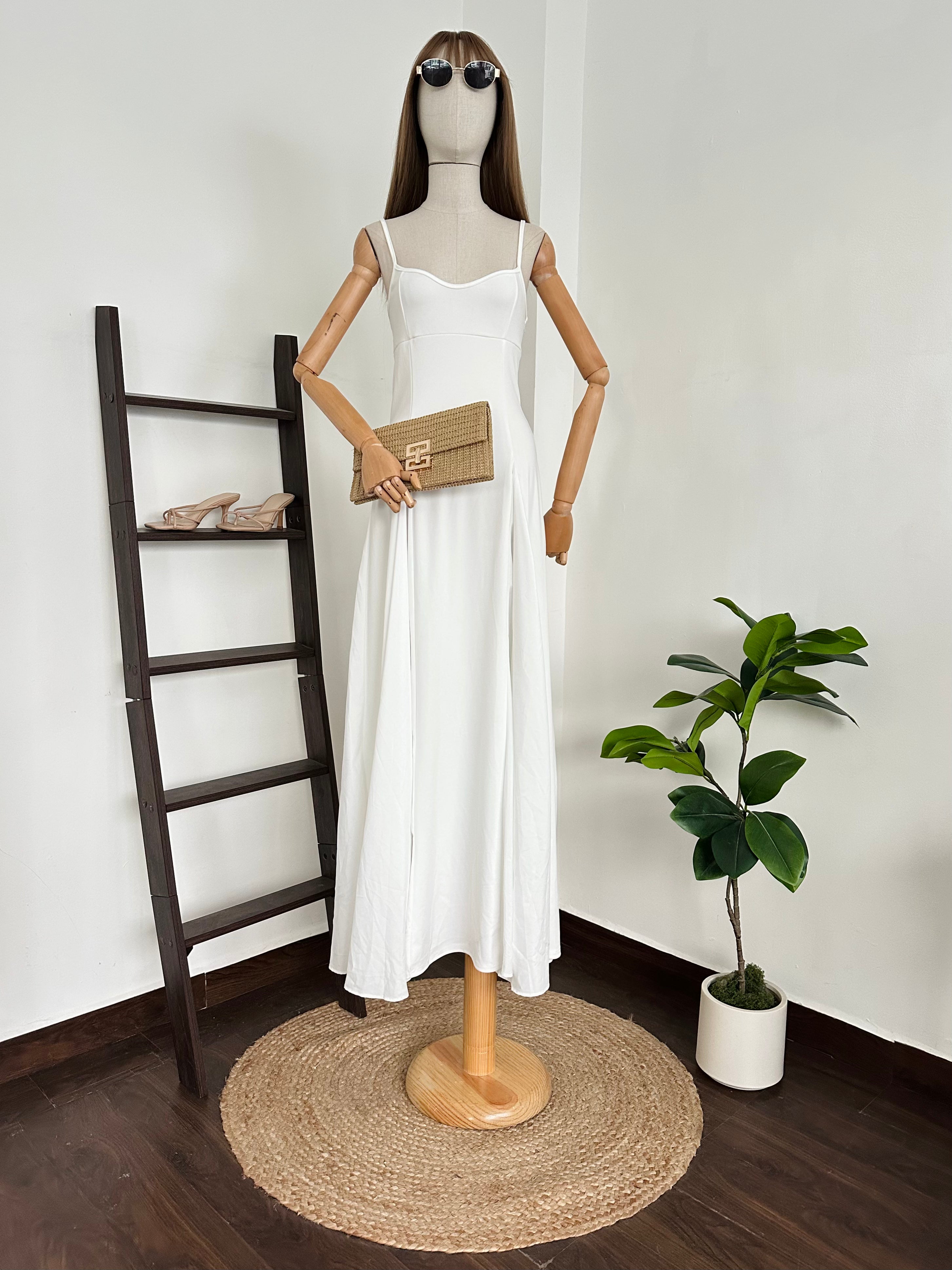 Dress midi de tirantes