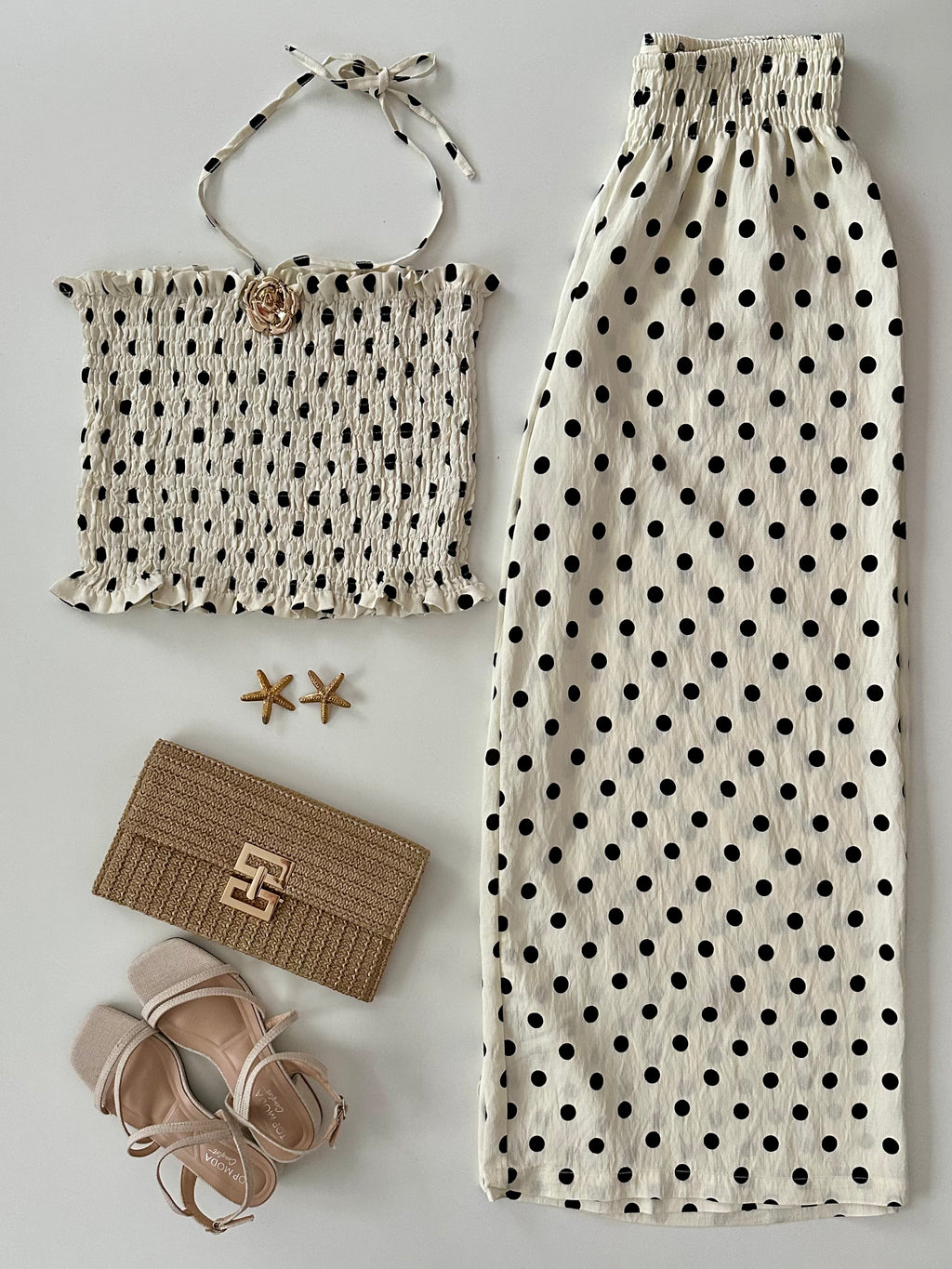 Conjunto de pantalon polka dots