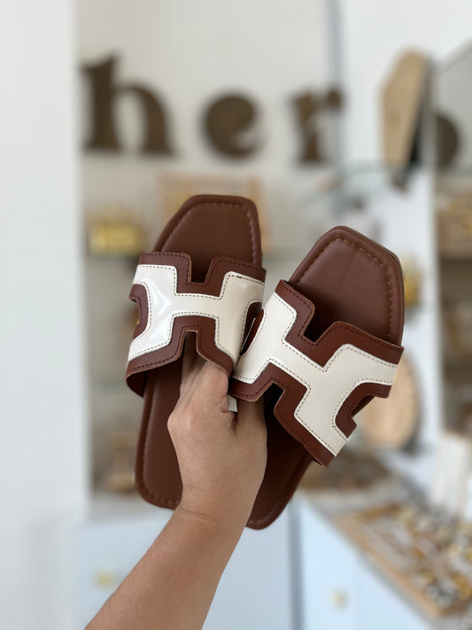 Sandalias café Hermès •DUPE•