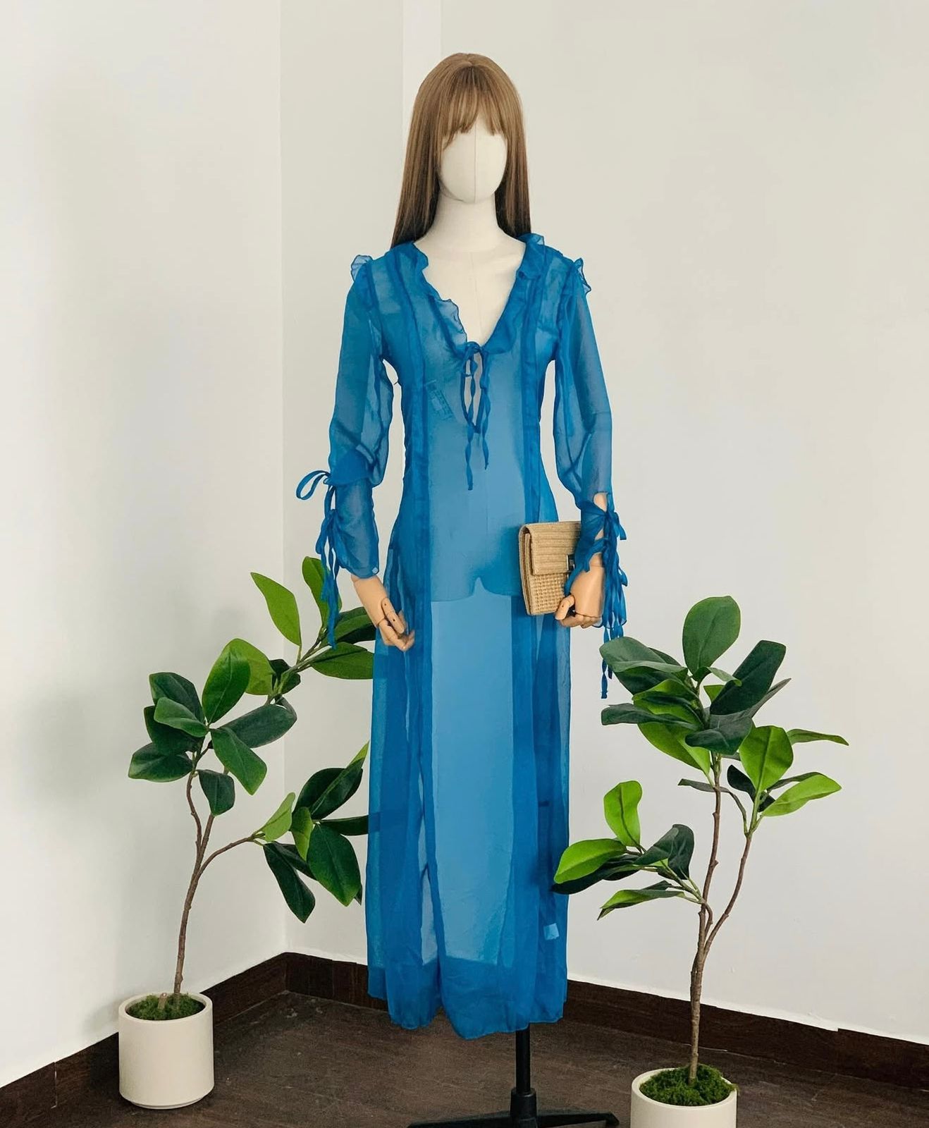 Vestido traslúcido
