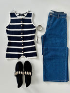 Chaleco rayas tejido