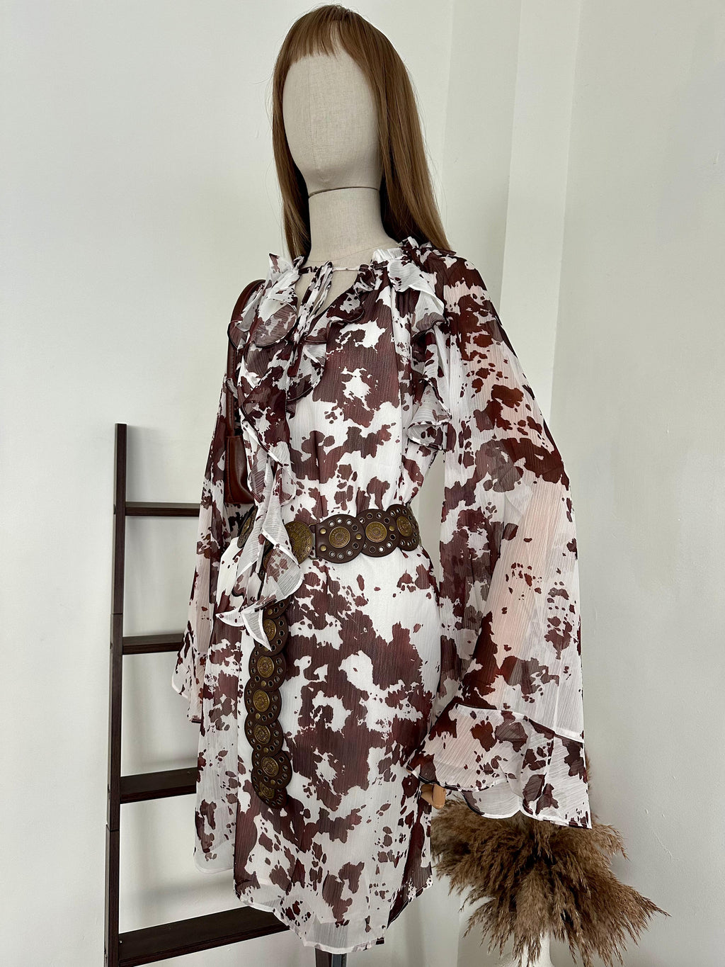 Vestido cow print