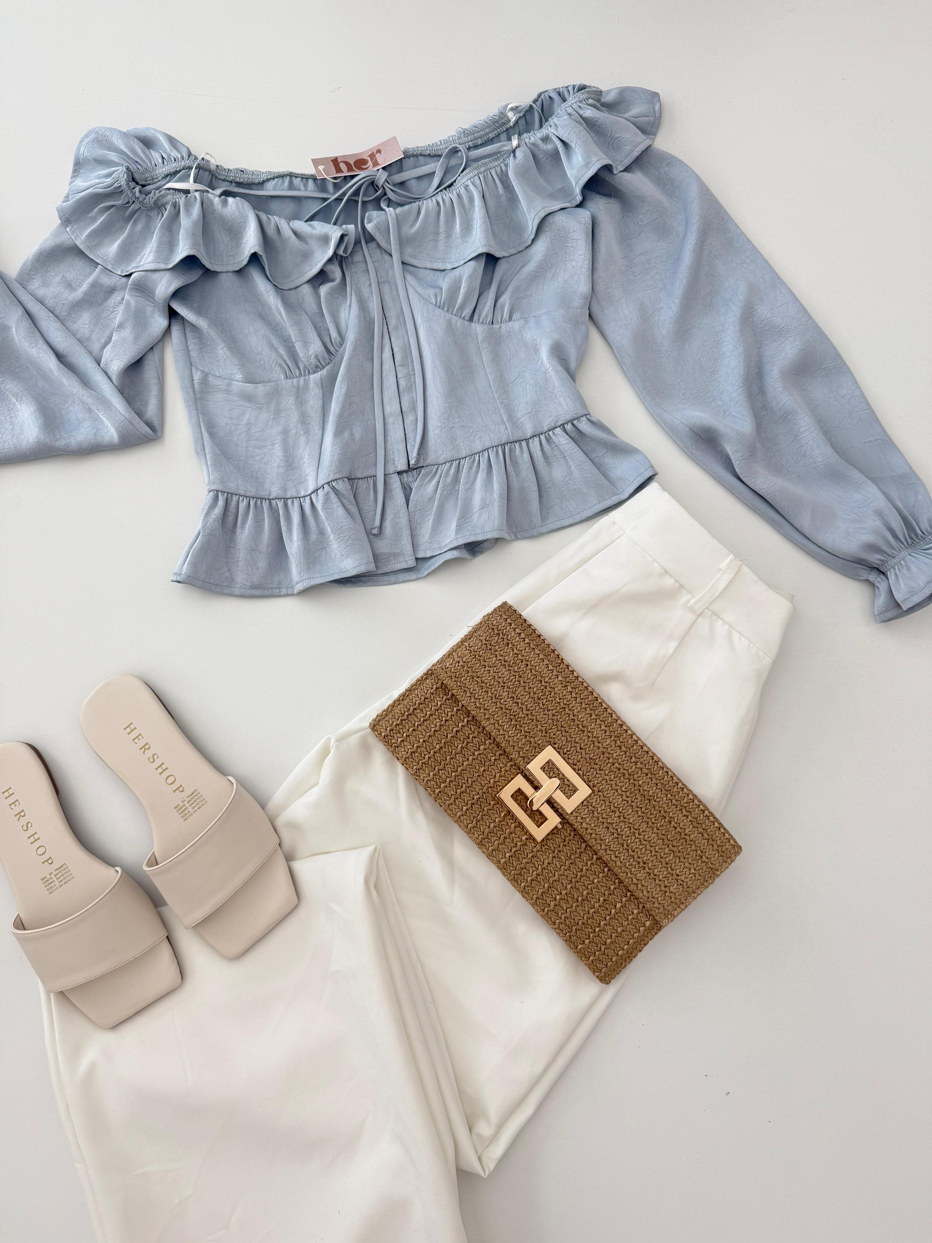 Blusa celeste