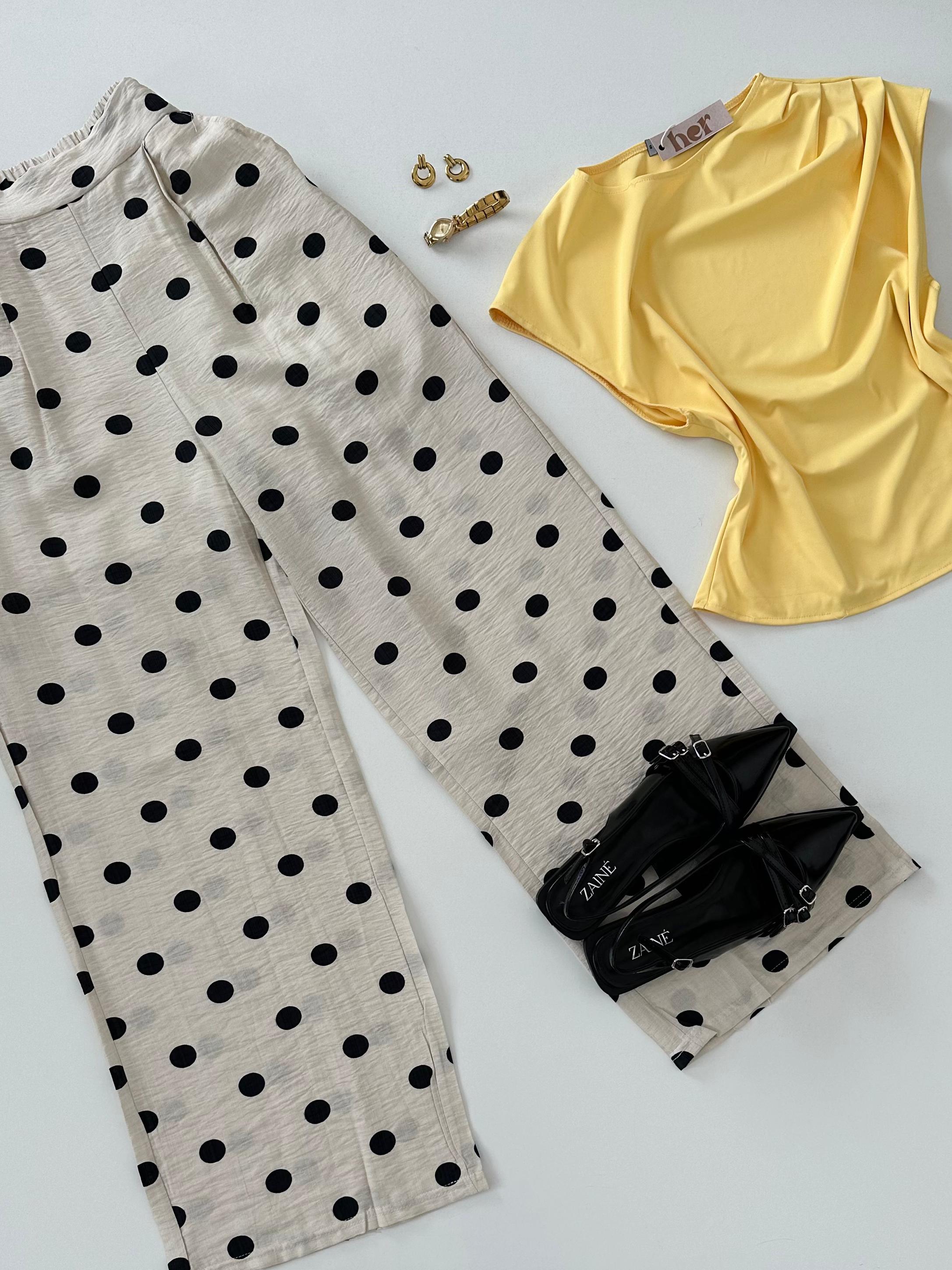 Pantalon polka dots