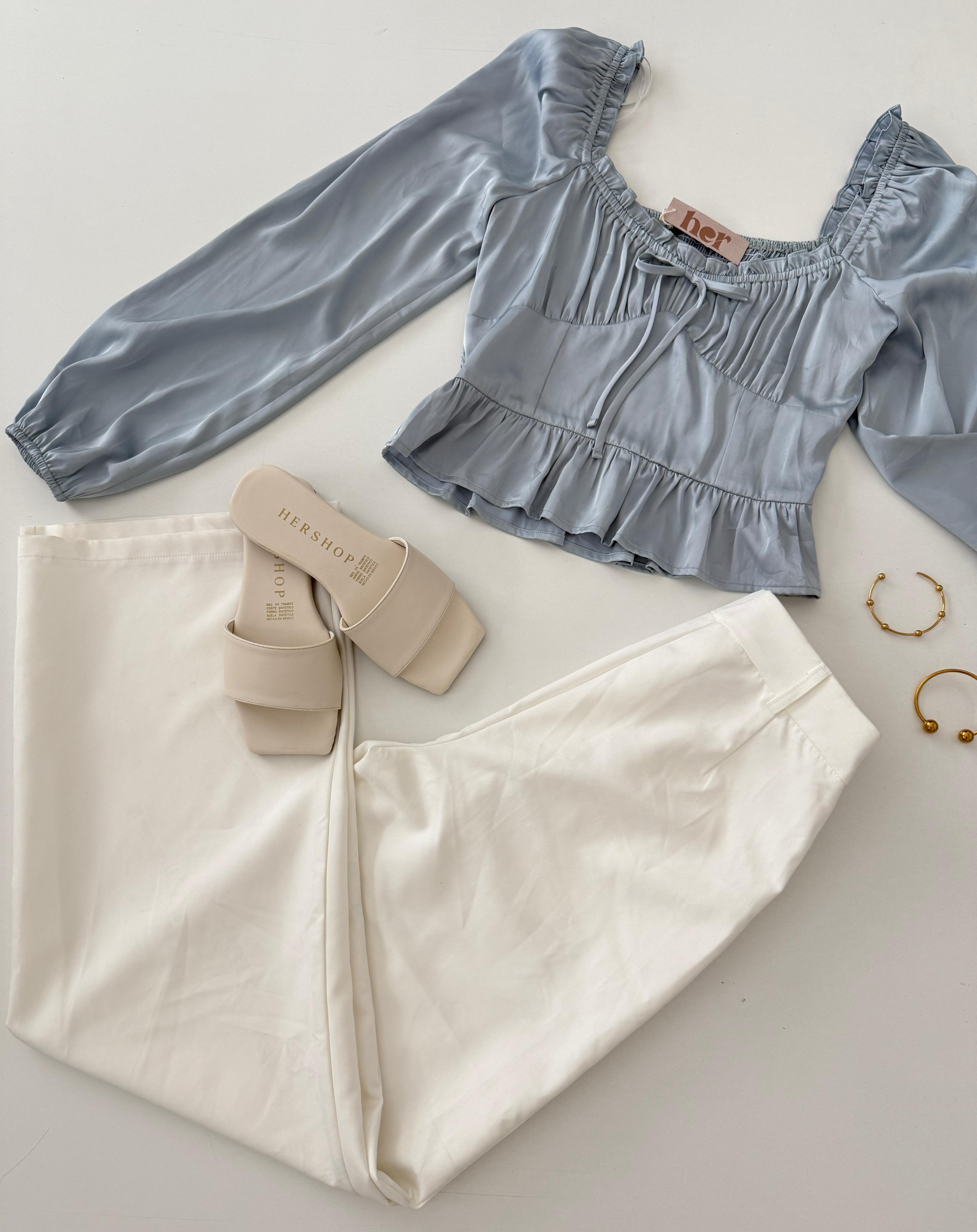 Blusa celeste