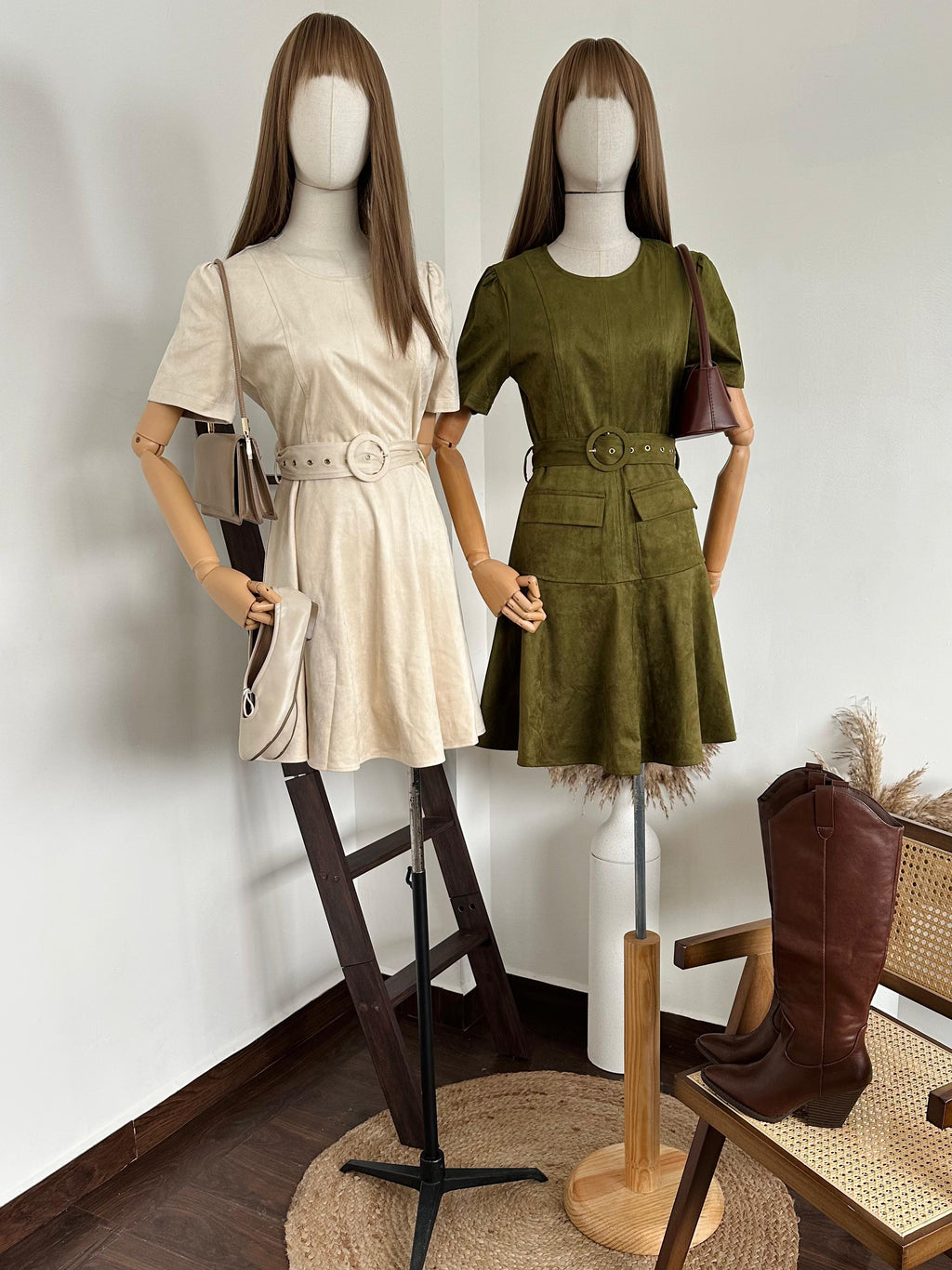 Vestido gamuza