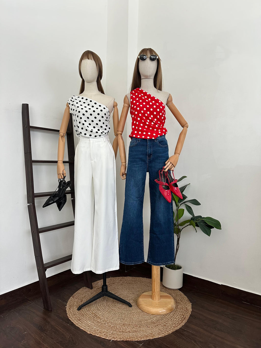 Blusa one shoulder