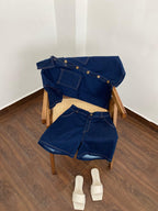 Conjunto denim stretch