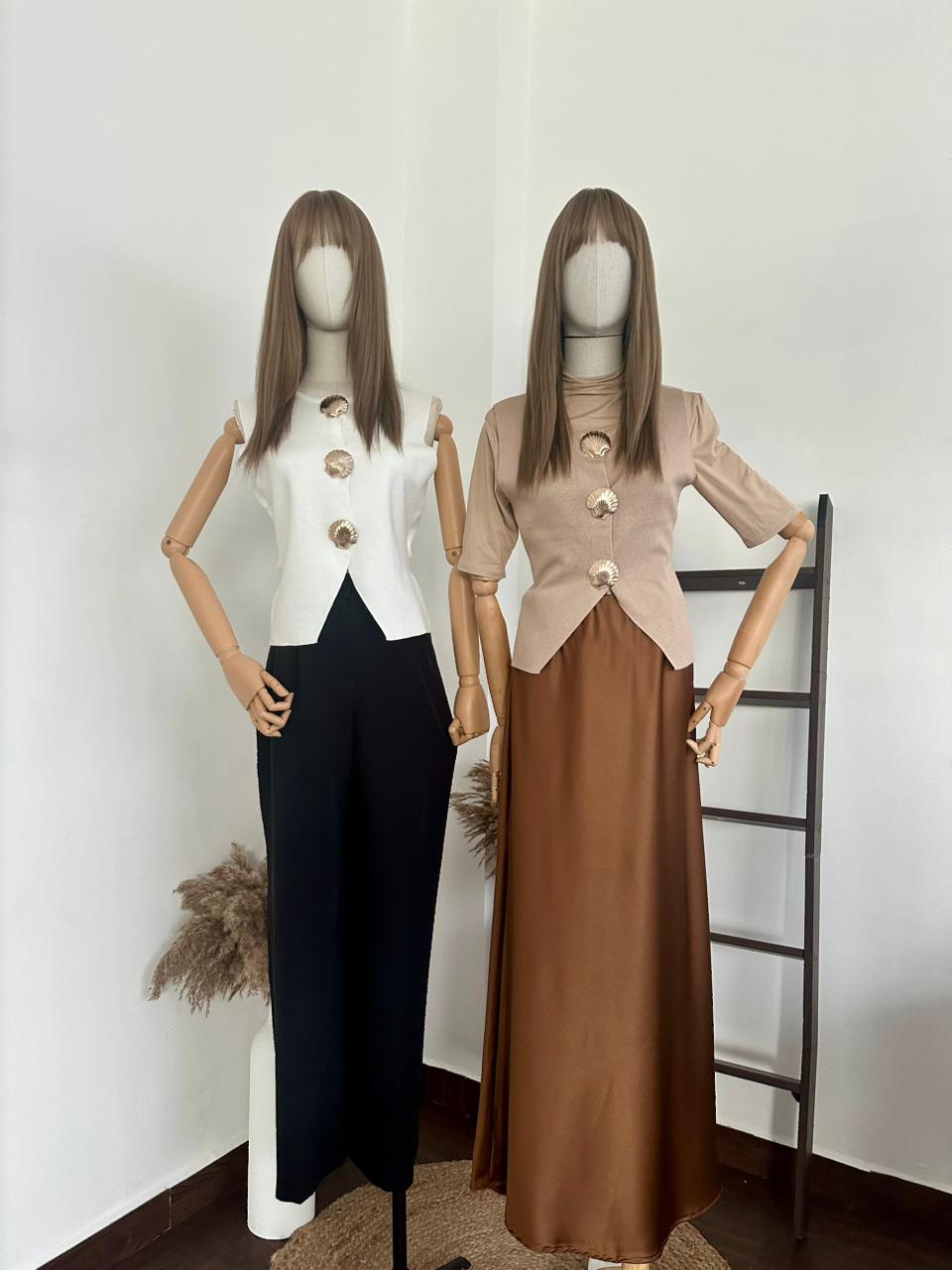 Chaleco boton concha