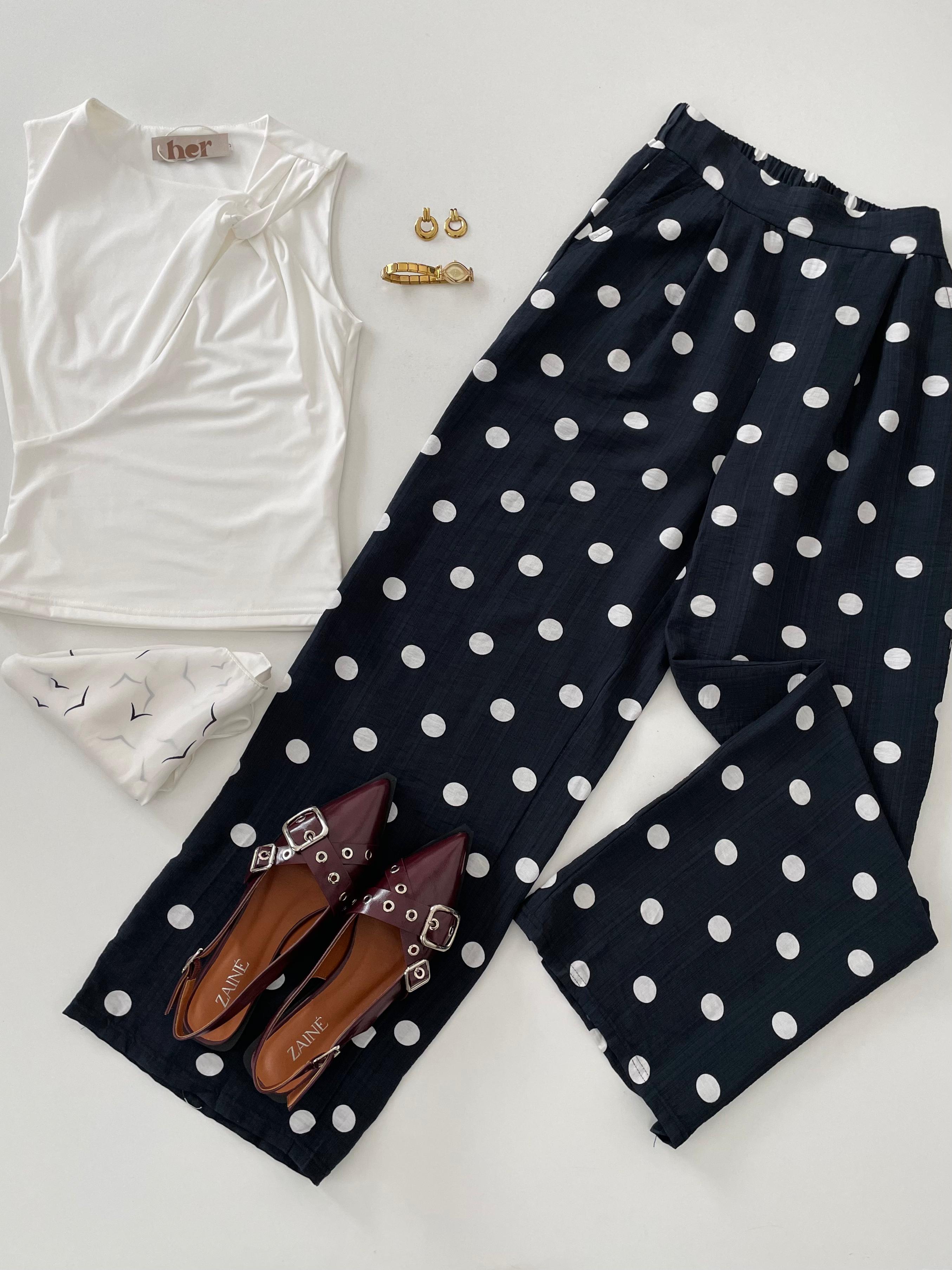 Pantalon polka dots